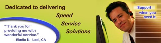Dedicated to delivering Speed, Service, and Solutions